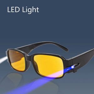 Lunettes de vision nocturne unisexes personnalisées avec logo, vente en gros, pas cher, avec éclairage LED pour femmes et hommes, lunettes de lecture - Product Image 6