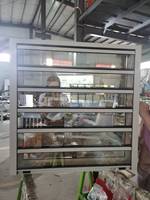 Ventanas con persianas Marco de aluminio Persianas de vidrio Ventana Jalousie Ventana con mosquitera
