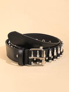 Collar Hipster Punk <span class=keywords><strong>Suicide</strong></span> <span class=keywords><strong>Squad</strong></span> PUDDIN para mujer, Gargantilla de cuero, aleación chapada en oro rosa para fiesta, boda o regalo - Product Image 3