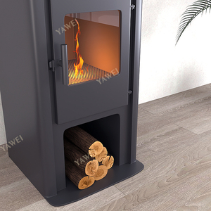 Inserto per Caminetto a Legna Moderno e Durevole, Riscaldatore Interno a Fiamma Reale per Villa, Hotel, Camera da Letto, Soggiorno - Product Image 3