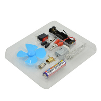 Kit de iniciación de aprendizaje de circuito eléctrico de Física de montaje DIY Kits de Educación de experimentos de Electricidad Básica de laboratorio de ciencias