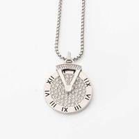 Vente en gros mode simple titane acier clavicule lapin colliers cool Hip Hop montre mauvais lapin collier pour hommes femmes
