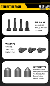 Kaiqiu Popular in Brazil, CIR90, 90mm 3.5&quot; Inch Ballistic Buttons <strong>Convex</strong> Face for Granite and Marble Quarrying <strong>DTH</strong> <strong>Bit</strong> - Product Image 4