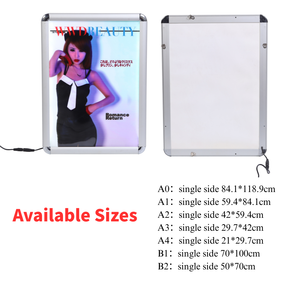 Led advertising light box Professional LED Backlit Sign with Aluminum Frame and Acrylic <strong>Panel</strong> for Shops Restaurants and Exhibitions - Product Image 4