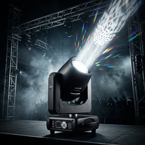 XLIGHTING - Luces Móviles Profesionales Mini Beam <span class=keywords><strong>de</strong></span> 200w con Fuente <span class=keywords><strong>de</strong></span> <span class=keywords><strong>Luz</strong></span> LED para DJ, Conciertos, Discotecas, Festivales, Clubes, Fiestas y Eventos - Product Image 1