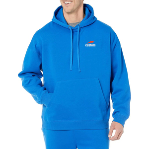 Sweat-shirt à capuche personnalisé 100% coton pour <span class=keywords><strong>homme</strong></span>, Essentials, coupe ample, avec logo imprimé à l'écran - Product Image 3