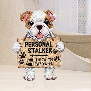 Pintura <span class=keywords><strong>de</strong></span> Diamantes DIY, Decoración Acrílica con Cabeza <span class=keywords><strong>de</strong></span> Perro que Sacude la Cabeza, <span class=keywords><strong>Pug</strong></span> - Product Image 3