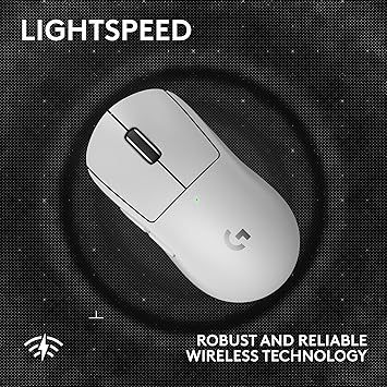 G PRO X Superlight 2 SE Wireless Gaming Mouse 5 Programmable Buttons 44k DPI Sensor USB-C Charging LED Backlit Right-Handed PC
