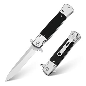 High Hardness Folding Tactical <strong>Knife</strong> for Self-Defense Convenient Camping Hunting Customizable Rubber <strong>Hot</strong> Sale Pocket 3cr13 - Product Image 1