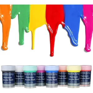 Acrylic Paint Set for Canvas Painting Perfect for Holiday Gifts Young Artists and DIY Projects Canvas Paper Rock Metal Plastic