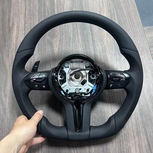 Volant en cuir pour <span class=keywords><strong>BMW</strong></span> 760 F01 F02 Série 3 328i F30 F20 <span class=keywords><strong>M550d</strong></span> F11 435i F32 E92 F22 X1 E90 F10 M5 Accessoires de voiture - Product Image 2