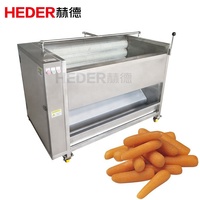 Machine à éplucher et à laver les patates douces, commerciale, automatique, gingembre, manioc, carottes, brosse