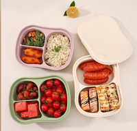 Boîte à lunch en silicone de qualité alimentaire étanche pour étudiants employés de bureau