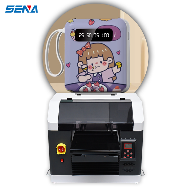 SENA Self-adhesive Label Printer 3045 Small UV Flatbed Printer Color + Varnish for Glass Bottles Wood PVC Plastic Customization