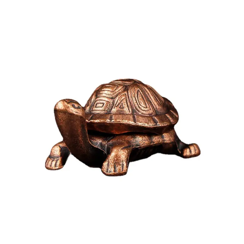 Creative Ornaments Metal Lion Alloy Bronze Turtle Rose Animal 3D Crafts