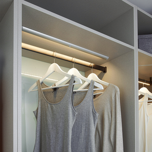 Unihopper Wholesale <strong>Furniture</strong> Accessories Wardrobe Side Mounted <strong>Aluminium</strong> <strong>Tube</strong> for Hanging Clothes