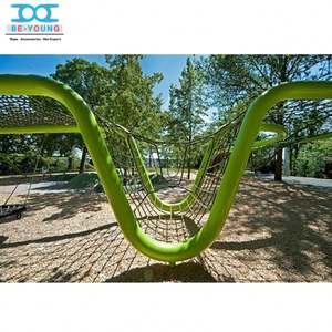 Red de cuerda de acero de colores para niños, árbol de escalada, patio de recreo, obstáculo, Juego de carga, parque de atracciones, pared interior a prueba de sol - Product Image 6