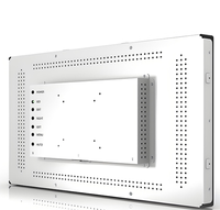 Monitor Industri 12V 24V dengan Layar LCD Tahan Air, Layar Sentuh Kapasitif, Port VGA DVI untuk HDMI, Casing Logam Kokoh