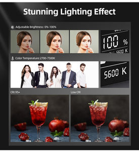 Venta Especial: Luz Continua LED COB de 200w con Control Remoto, 2700-7500k, 18600lm, CRI95+, Iluminación para Estudio Fotográfico y Grabación de Video - Product Image 3