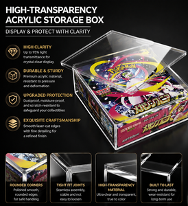 Étui de protection personnalisé en acrylique écologique XC de 5 mm pour boîte de boosters japonaise TCG M1S Mega <span class=keywords><strong>Gardevoir</strong></span> M1L Mega Brave - Product Image 3