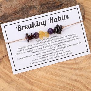 Bracelet en pierre naturelle avec perles de verre colorées, bien-être holistique, emballage prêt à l'emploi pour les grossistes, fabrication sur mesure - Product Image 5