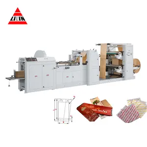 LMD-400B+LST-4700 Automatic Kraft Paper Shopping Bags Machine Botom Bags Maker Machine Khaki Paper Bag Making Machine