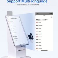 Touchwo Nouveau Design Kiosque de Commande de Bureau Écran Tactile Restaurant Machine de Commande Alimentaire au Détail avec PinPad Holder