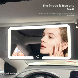 Accessori per Interni Auto, Specchietto Parasole HD Infrangibile con Luce LED, Specchio per Trucco da Auto - Product Image 4