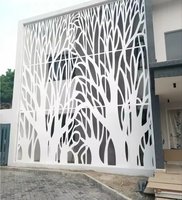 Panneaux de clôture décoratifs en aluminium découpé au laser YISHANG, modernes et populaires, pour l'extérieur, le jardin, le revêtement mural et les portails.