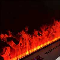 Cheminée décorative moderne à vapeur d'eau LED Flamme de cheminée électrique 3D Vapeur intégrée Cheminée pour support TV