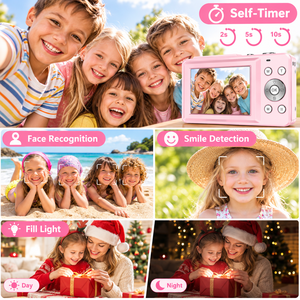 Digital <strong>Camera</strong> 4K FHD Compact <strong>Camera</strong> 48MP 18X Digital Zoom Simple Portable Vlogging <strong>Camera</strong> for Kids Students <strong>Beginner</strong> - Product Image 5