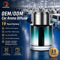 Diffuseur d'arômes intelligent et portable pour voiture, en ABS et verre, diffuseur d'huiles essentielles sans eau, USB/électrique, US