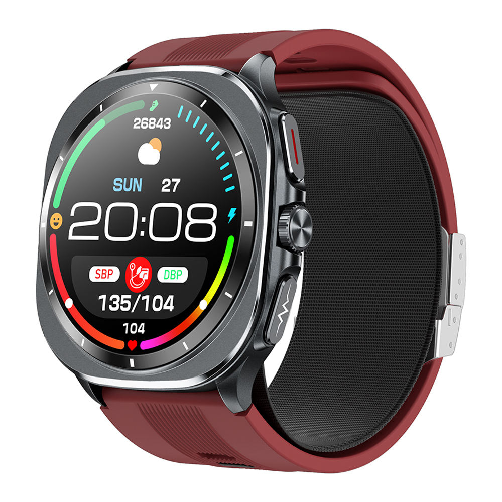 TK65 ECG Health Reloj Smartwatch with Air Pump 1.43Inch AMOLED Blood Pressure Sleep Monitoring SOS Elderly Smart Watch 2025