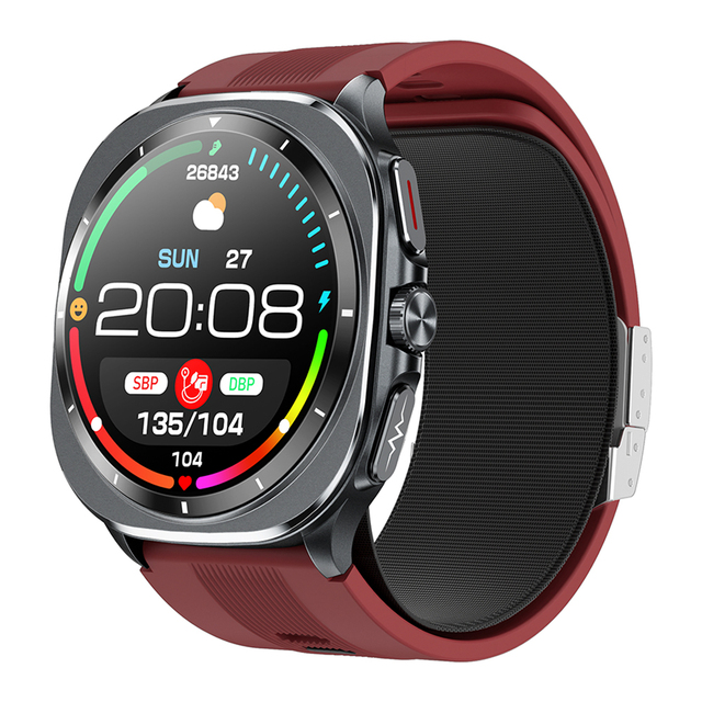 TK65 Health Reloj Smartwatch with Air Pump 1.43Inch AMOLED Blood Pressure Sleep Monitoring SOS Elderly Smart Watch 2025