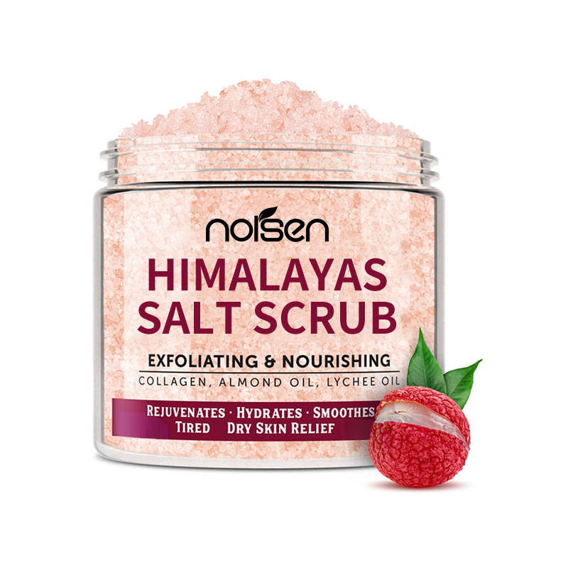 Hot Selling Private Label Natural Exfoliating Nourishing Lavender Dead Sea Salt Body Bath Scrub