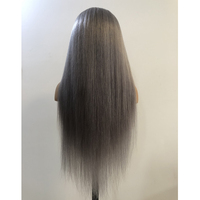 Tête de mannequin en cheveux humains longs pour la pratique et l'entraînement du coiffage, avec épaules et cheveux ciblés