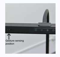 Lampe de bureau LED minimaliste à double tête col de cygne, tactile électrique, intensité réglable, lumière blanc chaud, protection oculaire, pour salle de lecture
