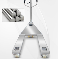 Chariot élévateur à fourche à main en acier inoxydable de 2.5 tonnes