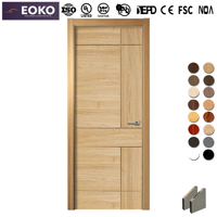 Porte intérieure en bois MDF moderne personnalisable EOKO pour les constructeurs, pour appartements, vente en gros