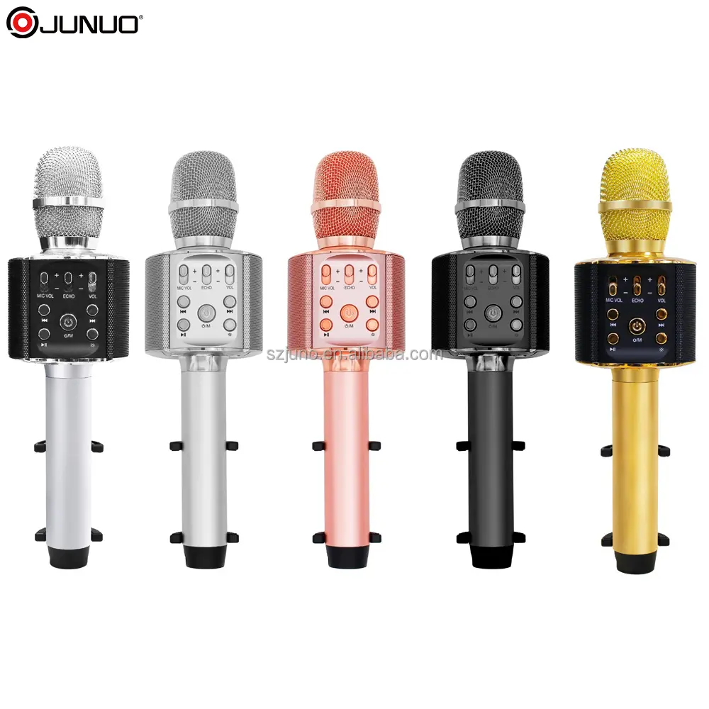 Junuo H60 USB Portable Speaker Wireless Handheld 3D Surround Sound Karaoke Microphone