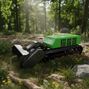 Industrial 4 Stroke Remote Control Tracked Range <b>Extended</b> Electric <b>Brush</b> Mower for Steep Slopes with UV Printing Custom Logo - Product Image 4