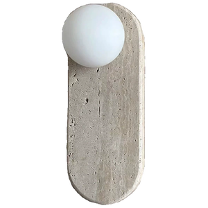 Thiết kế tối giản đá tự nhiên đá cẩm thạch trang trí thủ công mỹ nghệ calacatta Viola đá cẩm thạch Đèn bàn - Product Image 5