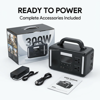 Harga Pabrik Stasiun Daya Portabel Berkualitas Tinggi 300W 294WH Generator Tenaga Surya Paket Baterai Lithium Ion Dengan Bluetooth