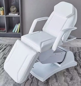 Table de massage portable WSS pliable blanche moderne à 3 moteurs, table de massage électrique pour salon de beauté, en vente - Product Image 3