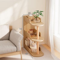 Table de chevet en bois, petite armoire de rangement minimaliste, table de chevet étroite, mini étagère simple, meubles de chambre à coucher
