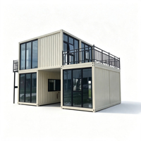 Maison préfabriquée personnalisée à 2 étages en conteneur, maison modulaire pliable préfabriquée, dortoir pour ouvriers de chantier, bureau, cabane
