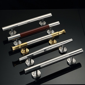 Tiradores de Puerta de Muebles de Cocina de Acero Inoxidable, Estilo Nórdico Moderno, Tiradores de Armario, Cajones, Dorados, de Lujo - Product Image 1