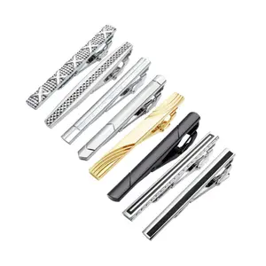 Various designs mens accessories bow tie clip set silver cufflink and tie pin set custom made tie clip