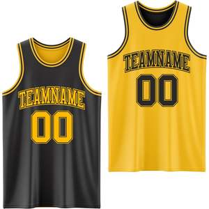Maillots de pratique de basket-ball réversibles personnalisés pour hommes jeunes concevez vos propres chemises de sport avec logo de nom imprimé tailles XS à 5XL - Product Image 3