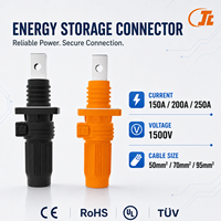 Connecteur Surlok 1500V, borne droite, connecteur de stockage d'énergie, tailles de fiches, courant élevé 150A 200A 250A, connecteur de batterie